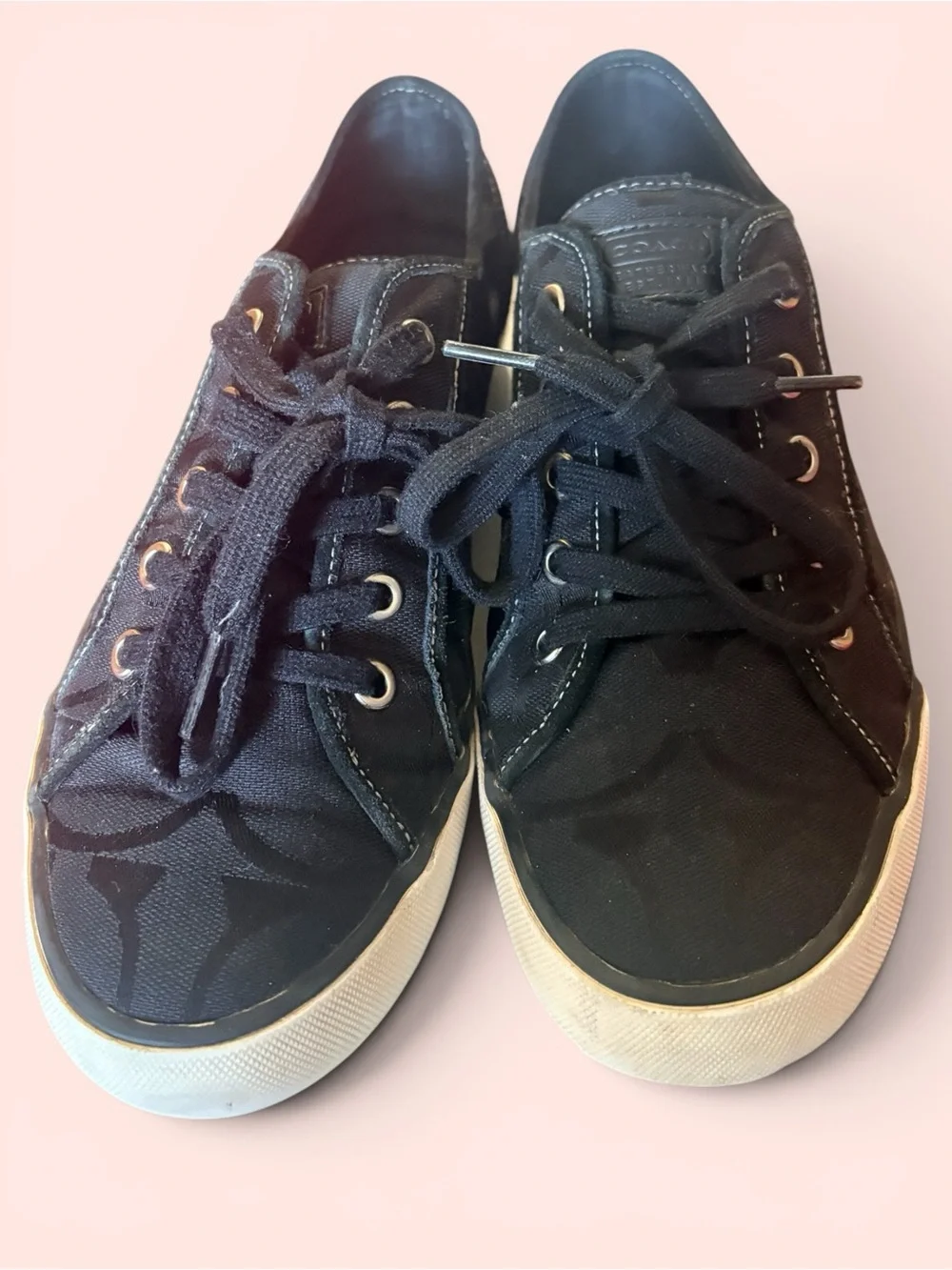 Coach Black Suede Dalia Flats